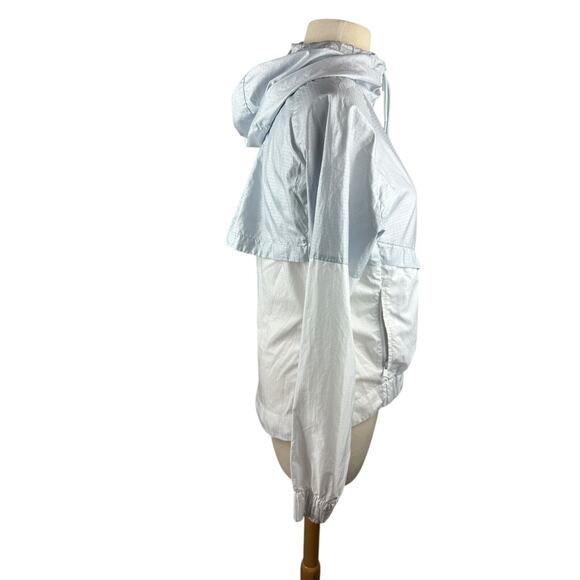 Nike Colorblocked Windrunner Hooded Jacket Pure Platinum White 804947-011 Small - Picture 15 of 16